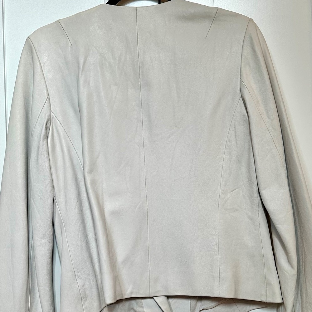 Vince Designer 100% Lamb Leather Jacket. Women's SZ M. Super Soft. - Picture 3 of 6